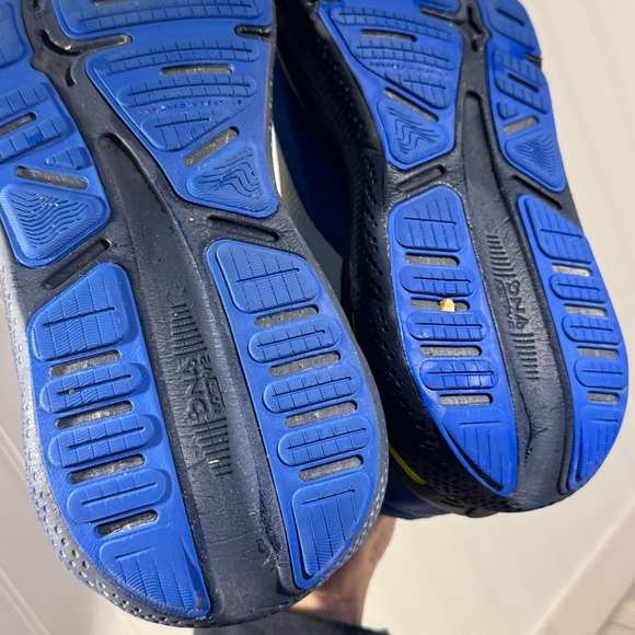Brooks Blue and Yellow Athletic Shoes - Picture 10 of 13